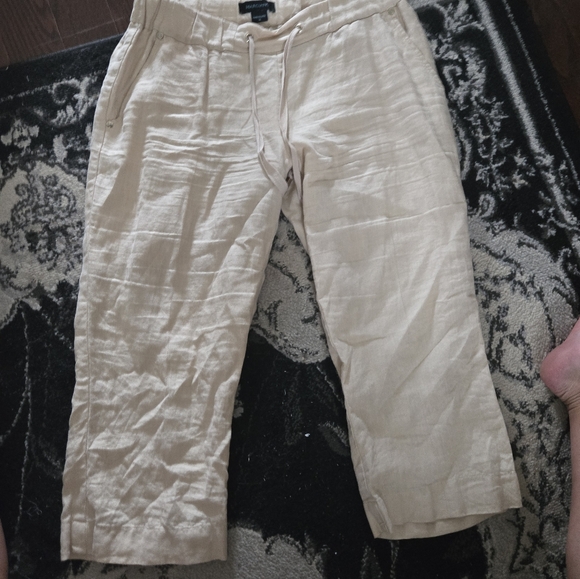 Linen 3/4 length pant - Picture 2 of 2